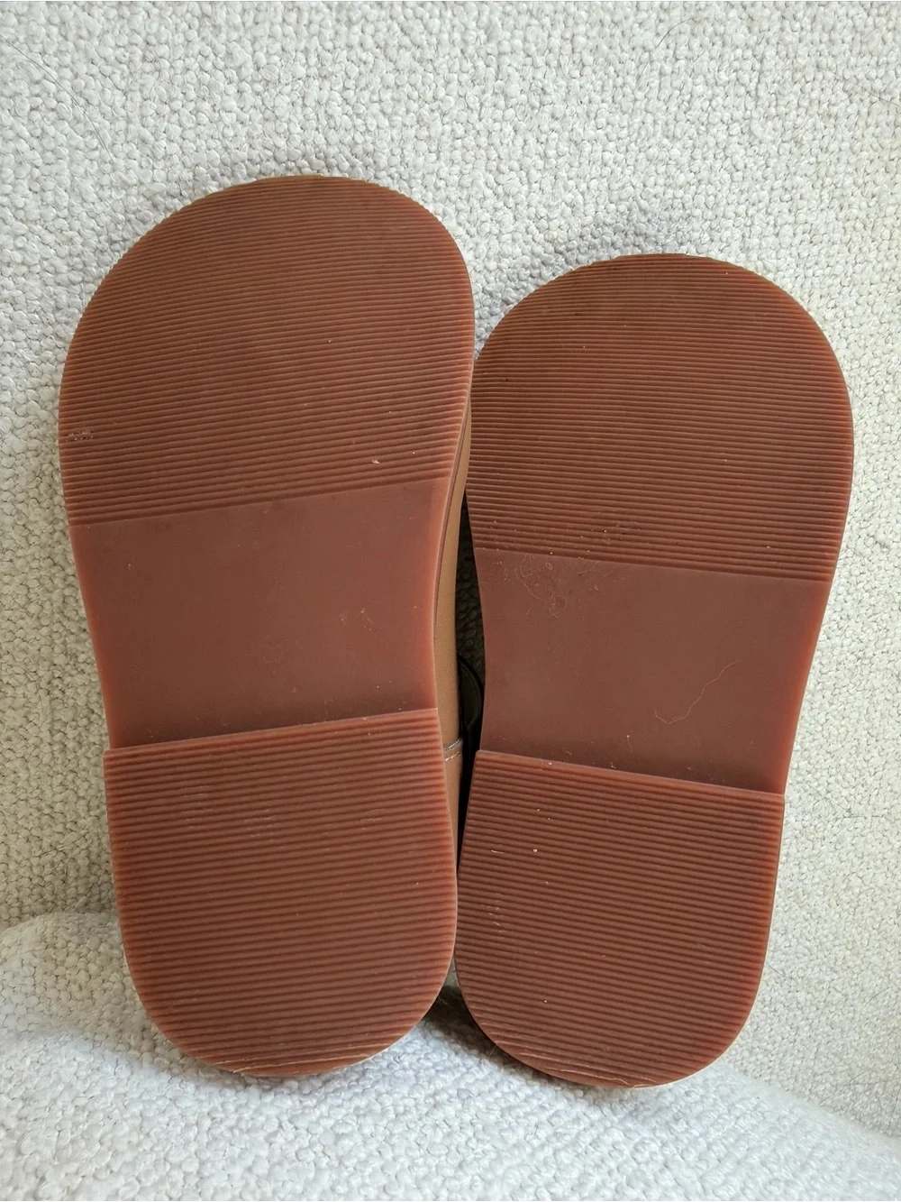 Felix & Flora Toddler Girls Brown Leather Mary Jane Shoes, Size 6